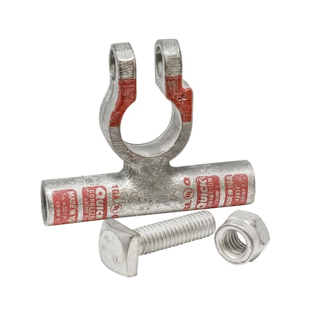 A & I Products Battery Terminal, Pos. Copper Crimp, 1 Ga.  4" x4" x1" A-4301005P-B